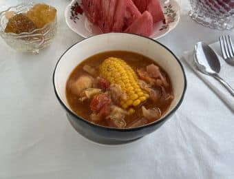 On commence par une petite soupe
