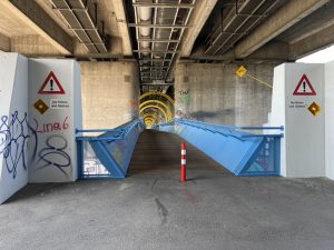 Passage de vélo sous les ponts