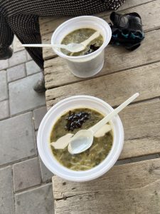 A very green soup