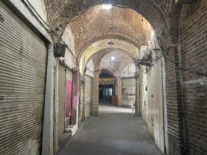 Tabriz Grand Bazaar before opening