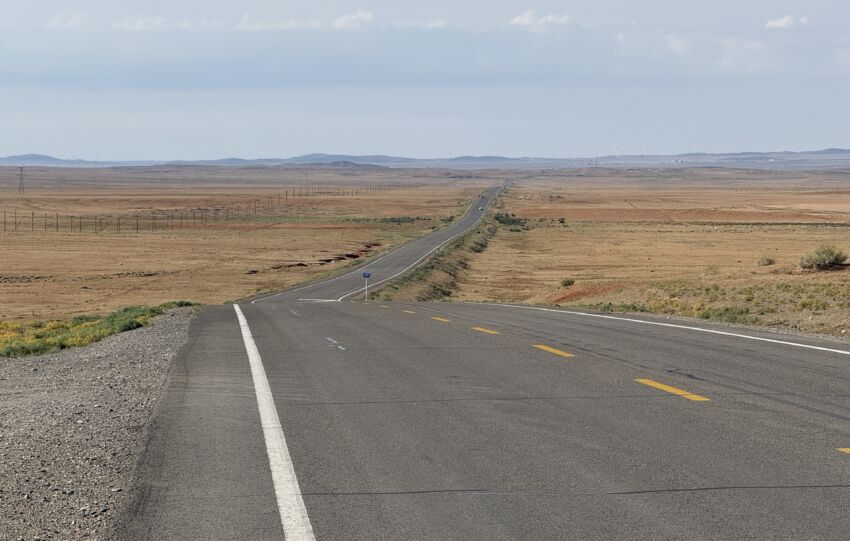 Route zone désertique